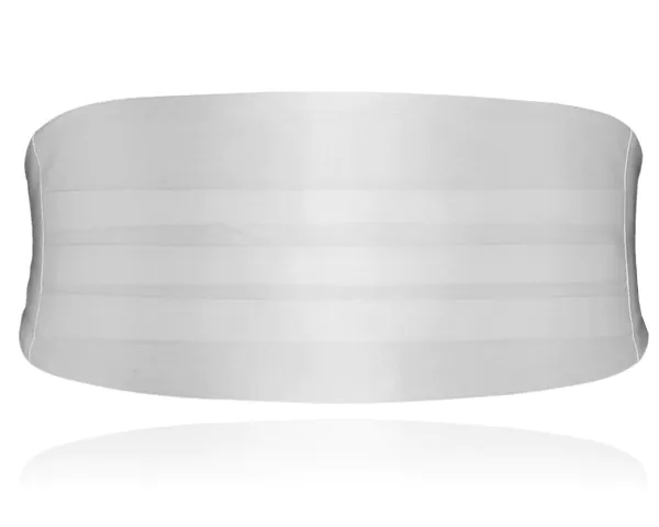 Ceinture de Smoking Soie Blanche Garçon Ceinture de Smoking Soie Blanche Garçon
