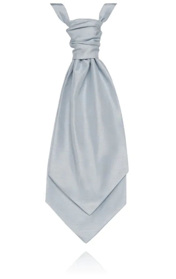 Foulard-Cravate Doupion Bleu Poudre Garçon Foulard-Cravate Doupion Bleu Poudre Garçon