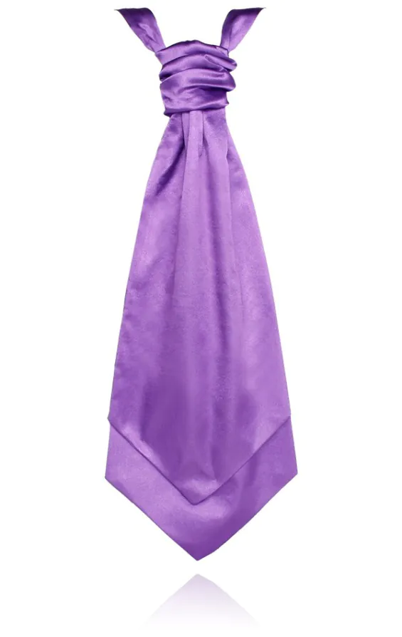 Foulard-Cravate Satin Poly Violet Garçon Foulard-Cravate Satin Poly Violet Garçon