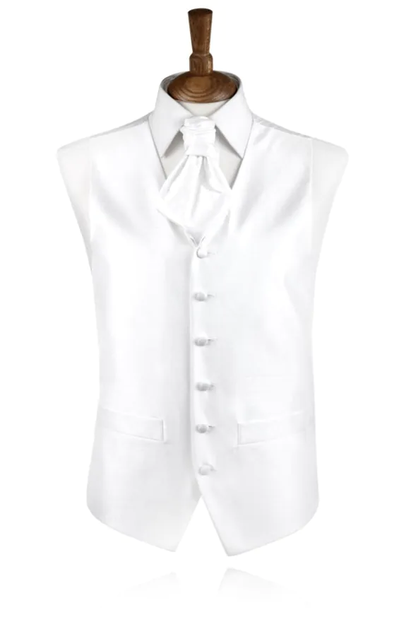 Gilet doupion blanc garçon Gilet doupion blanc garçon