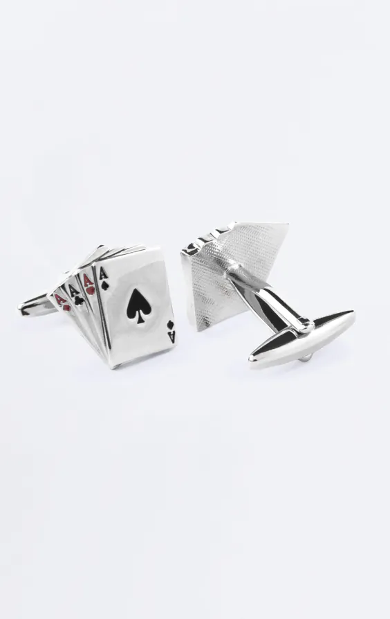 Boutons de manchette carte d'as - photo 1