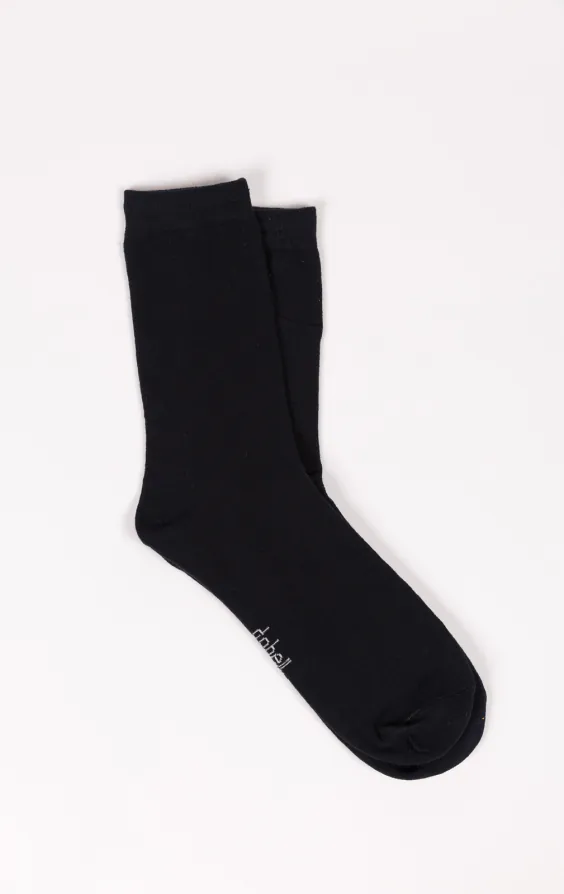 Chaussettes en coton riche bleu marine Chaussettes en coton riche bleu marine