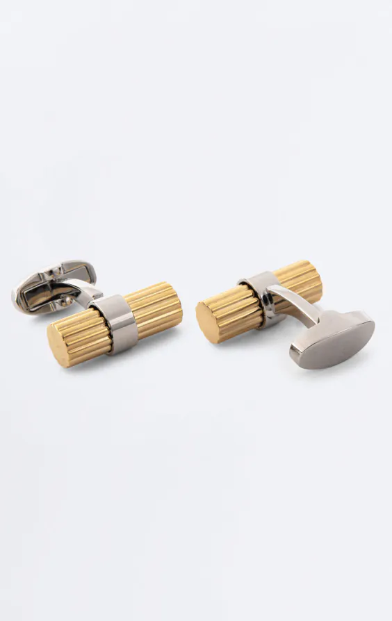 Boutons de manchette or et argent - photo 1