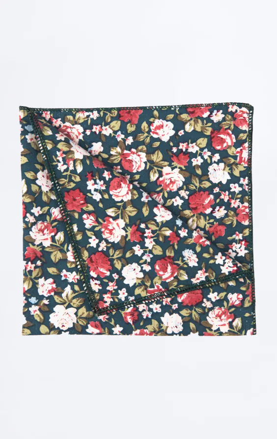 Pochette multi-florale verte Pochette multi-florale verte
