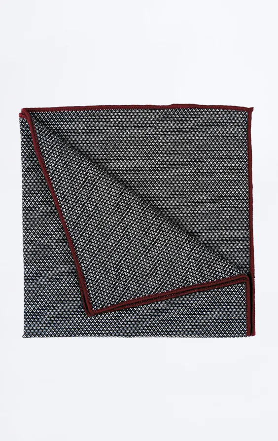 Pochette tissée grise