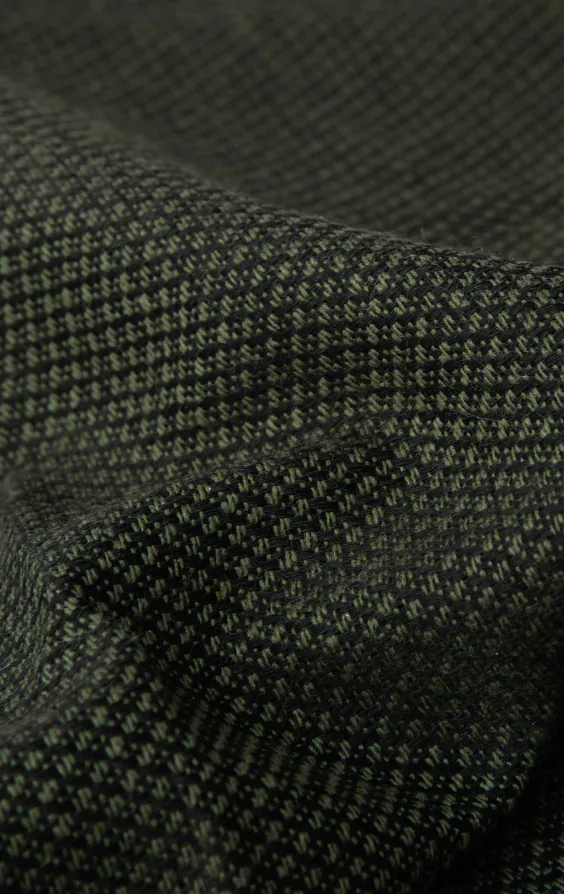 Pochette tissée verte - photo 1