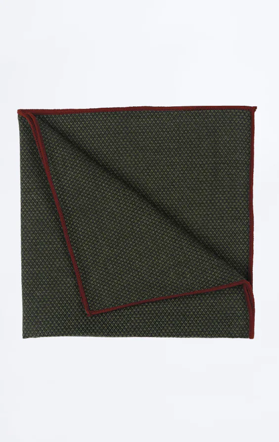 Pochette tissée verte