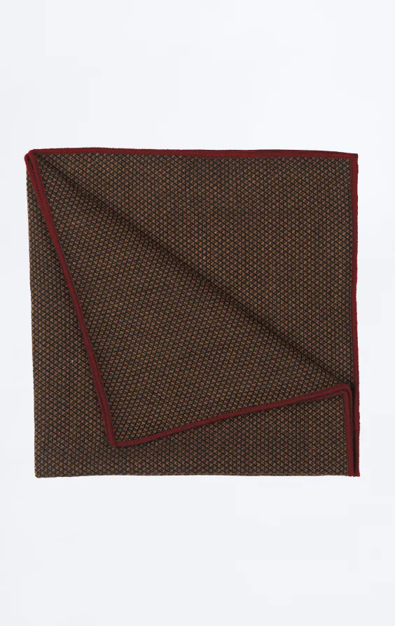 Pochette tissée marron