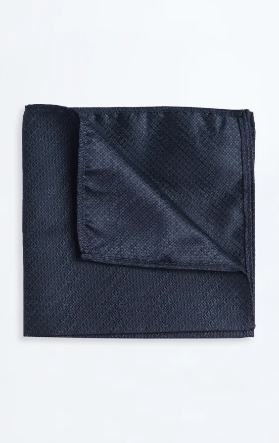 Pochette texturée à bleu marine Pochette texturée à bleu marine