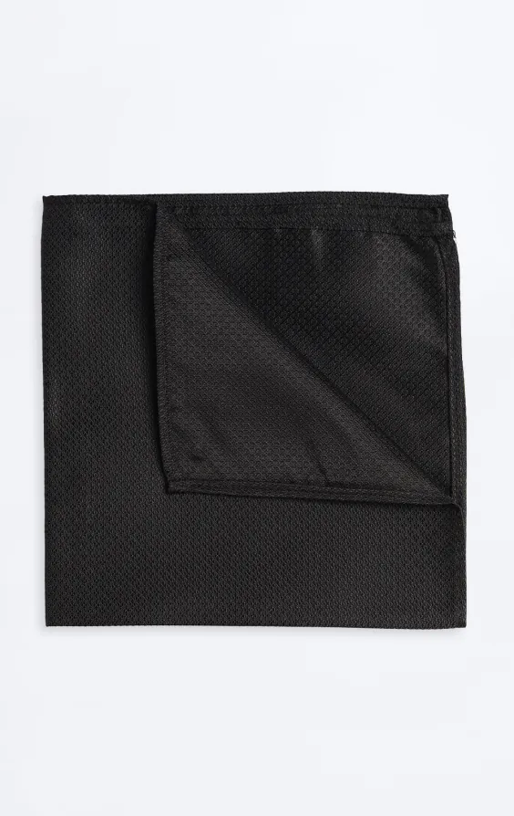 Pochette texturée à noir