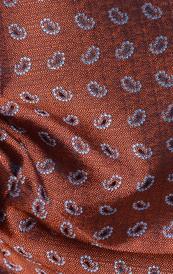 Pochette motif paisley à brun rouille - photo 1 Pochette motif paisley à brun rouille - photo 1