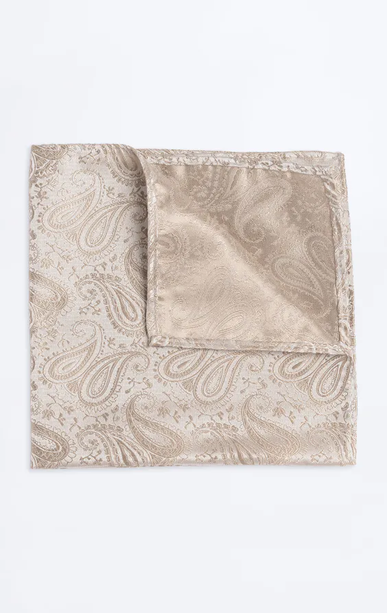 Pochette motif paisley à champagne