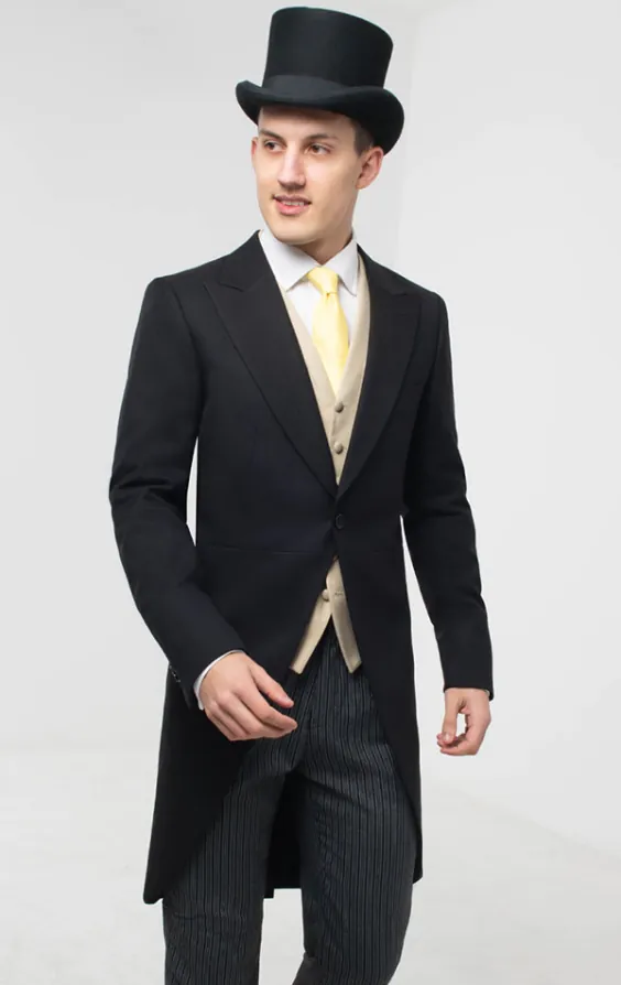 Costume de Cérémonie, Chapeau Haut-de-Forme, Gilet, Chemise Habillée Costume de Cérémonie, Chapeau Haut-de-Forme, Gilet, Chemise Habillée