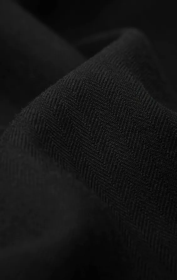 Costume de Cérémonie Herringbone Noir, 1 Bouton avec Pantalons Rayés - photo 8