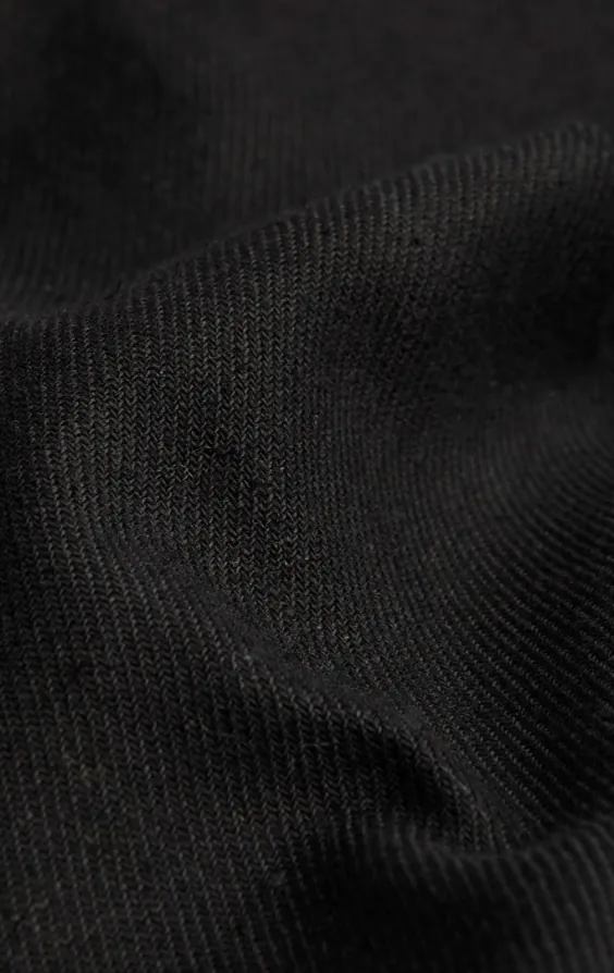 Costume en sergé de lin noir - photo 8