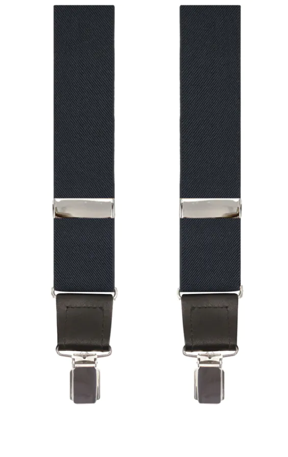 Bretelles De Luxe Bleu Marine - 35mm - photo 1