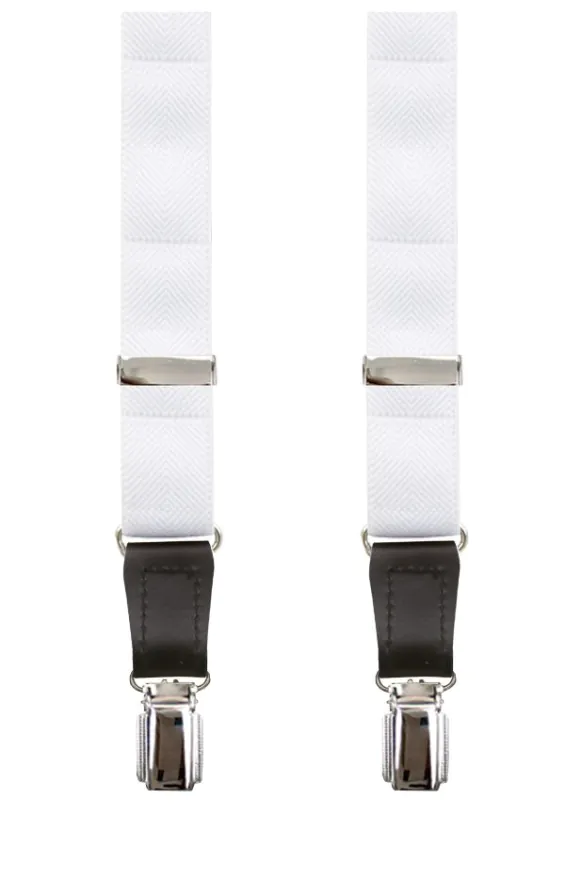 Bretelles De Luxe Slim Blanches - 25mm - photo 1