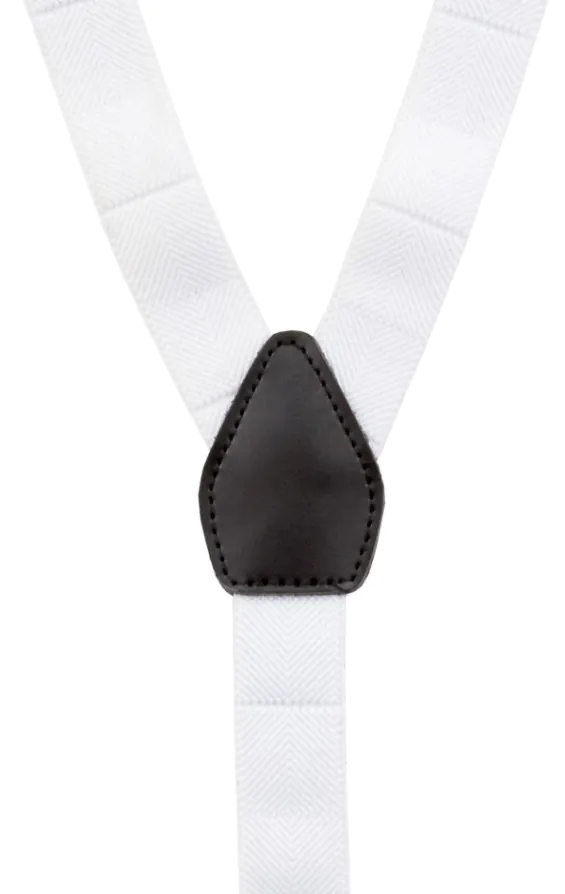 Bretelles De Luxe Slim Blanches - 25mm - photo 2
