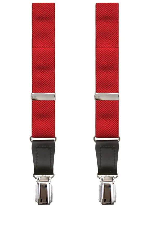 Bretelles De Luxe Slim Rouges - 25mm - photo 1