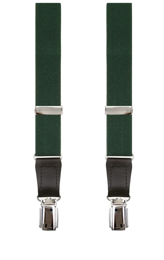 Bretelles De Luxe Slim Vert Anglais - 25mm - photo 1