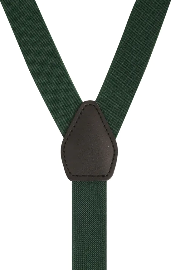 Bretelles De Luxe Slim Vert Anglais - 25mm - photo 2