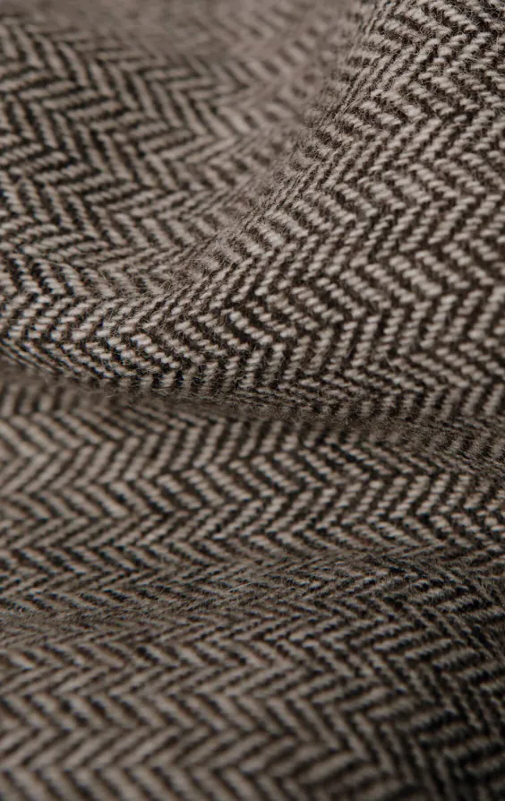 Veste de costume tweed marron à chevrons - photo 7 Veste de costume tweed marron à chevrons - photo 7