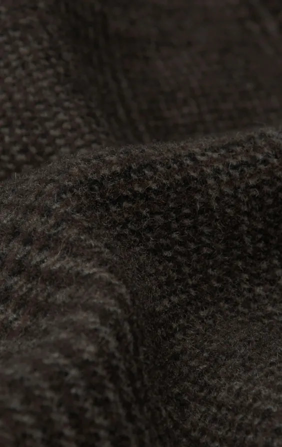 Veste en tweed à carreaux Prince of Wales marron avec poches plaquées - photo 6 Veste en tweed à carreaux Prince of Wales marron avec poches plaquées - photo 6