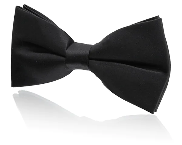 Ensemble de ceinture de smoking et nœud papillon pré-noué en poly noir pour garçon - photo 1