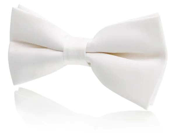 Ensemble de ceinture de smoking et nœud papillon pré-noué en poly blanche pour garçon - photo 1