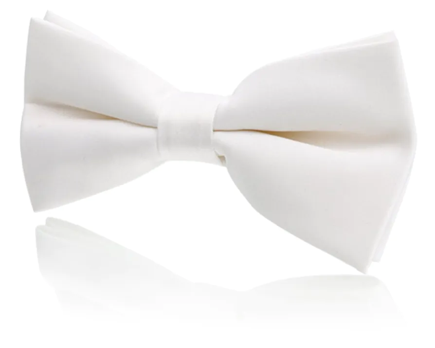 Ensemble Ceinture de Smoking & Nœud Papillon Pré-Noué Blanc - photo 1