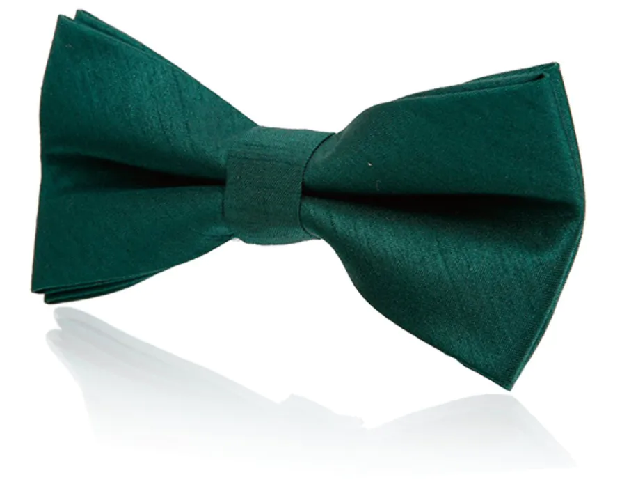 Nœud Papillon Pré-Noué en Doupion Vert Turquoise Garçon Nœud Papillon Pré-Noué en Doupion Vert Turquoise Garçon