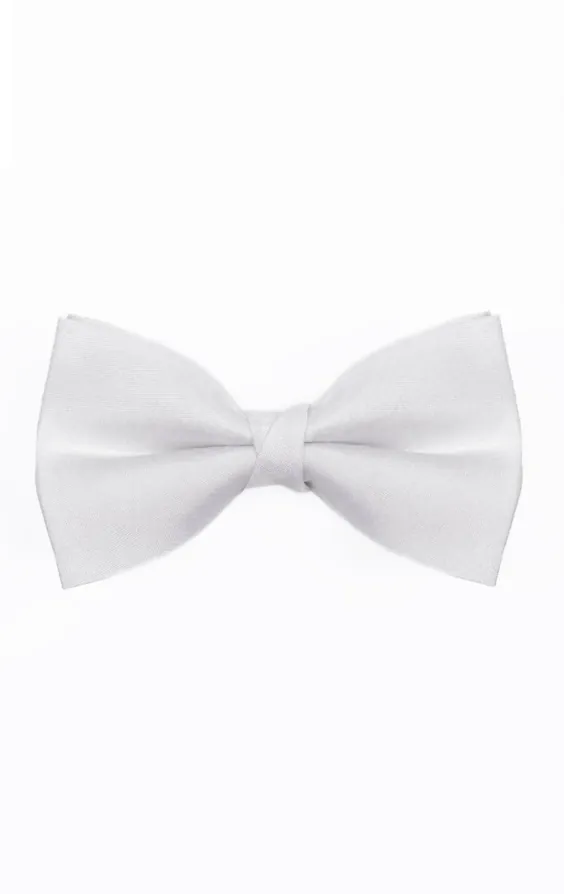 Nœud Papillon en Doupion Blanc Nœud Papillon en Doupion Blanc
