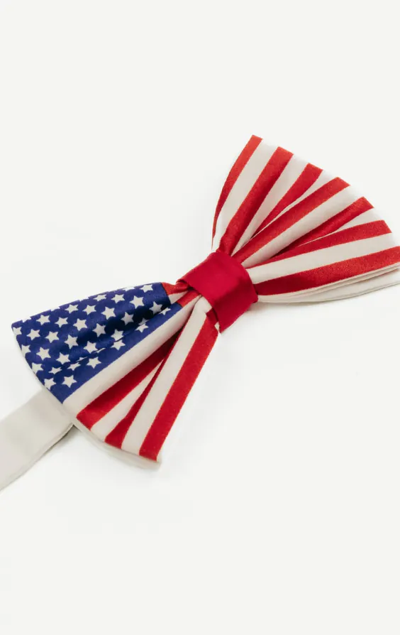 Nœud Papillon Pré-Noué Motif Drapeau USA - photo 1