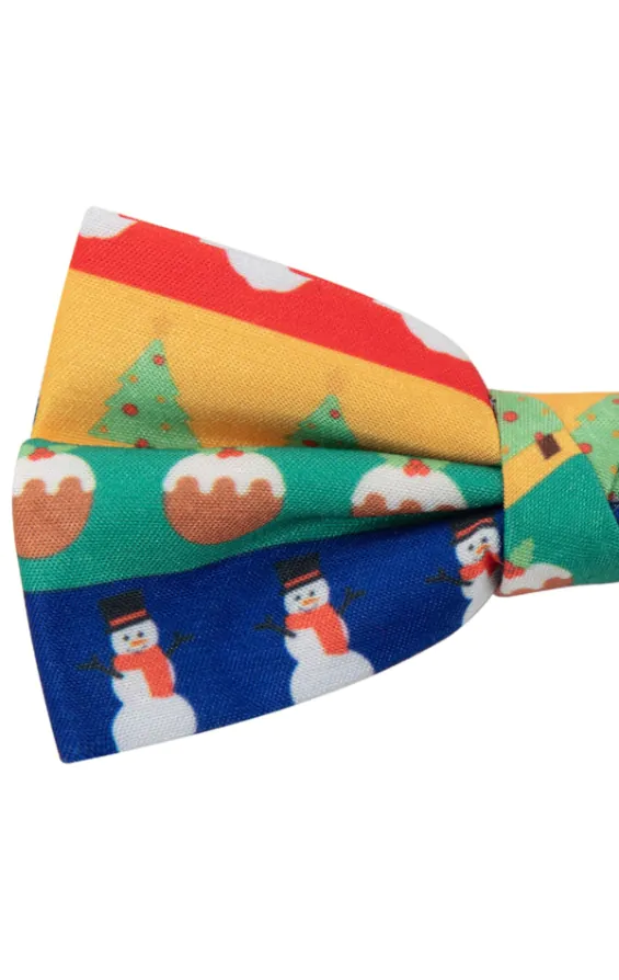Nœud Papillon Motif Papier Cadeaux de Noël - photo 1