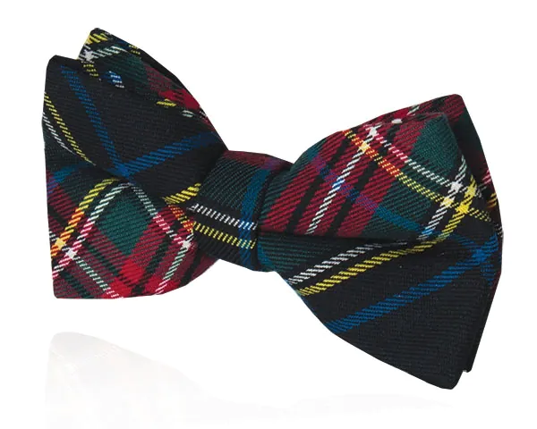 Dobell Ensemble Ceinture de Smoking & Nœud Papillon Pré-noué Vert Tartan - photo 1