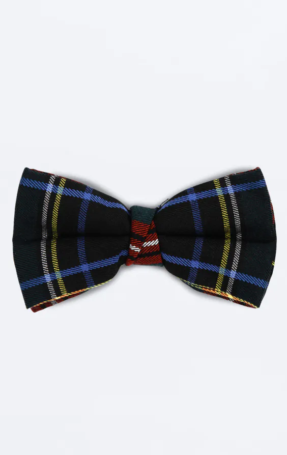 Nœud Papillon Pré-Noué Vert Motif Tartan