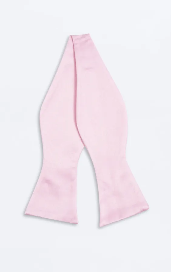 Noeud papillon vieux rose en lin - le Coq en Pap