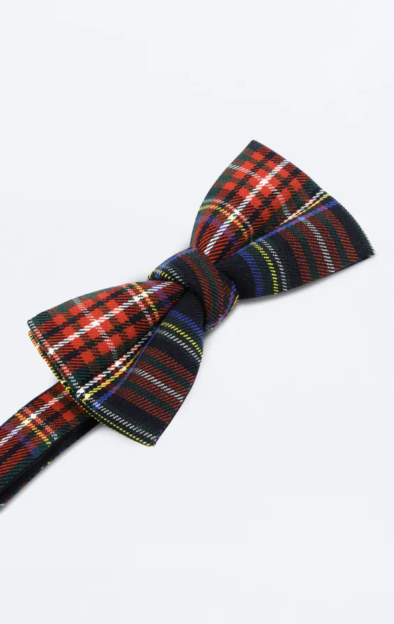 Nœud papillon pré-noué à carreaux en tartan bleu marine - photo 1 Nœud papillon pré-noué à carreaux en tartan bleu marine - photo 1