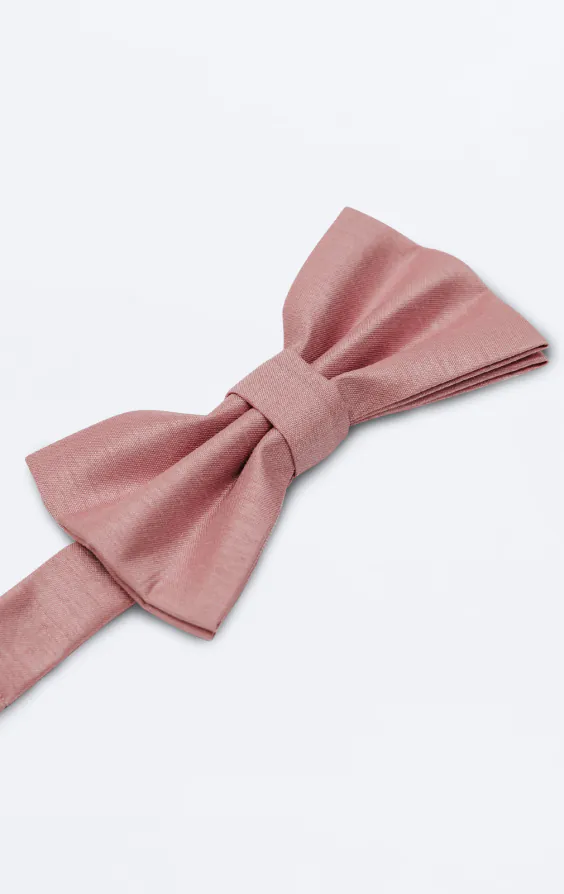 Nœud papillon en doupion rose poussiéreux - photo 1