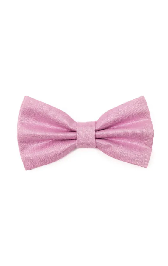 Nœud papillon en doupion rose