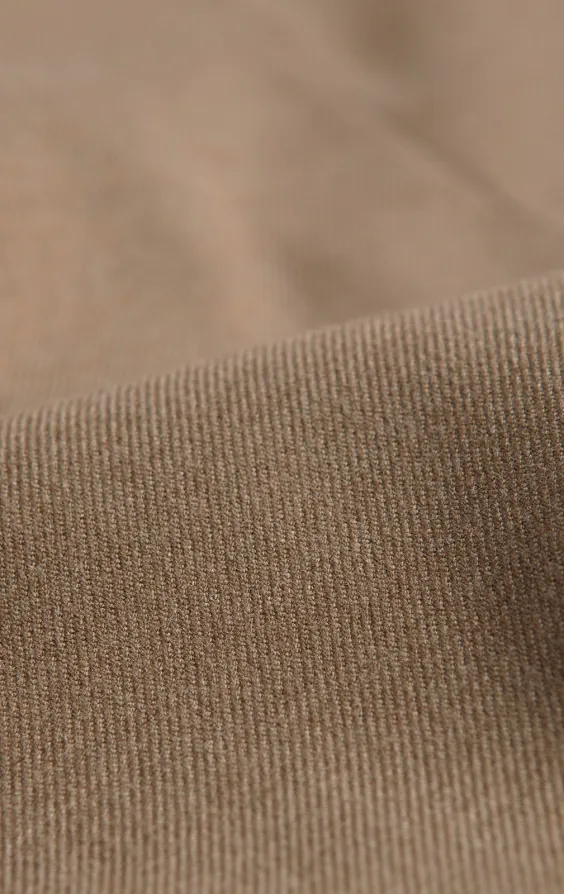 Gilet sergé marron chameau - photo 3