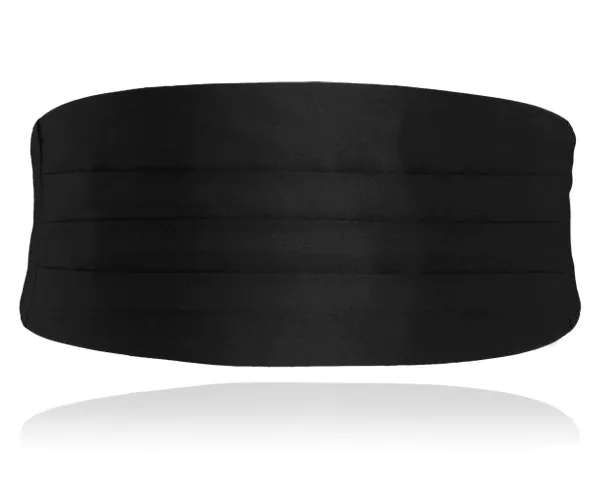 Ensemble Ceinture de Smoking & Nœud Papillon Pré-Noué en Soie Noire - photo 2 Ensemble Ceinture de Smoking & Nœud Papillon Pré-Noué en Soie Noire - photo 2