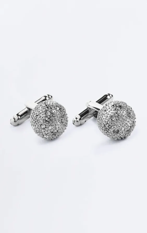 Boutons de Manchette - Boule Chrome