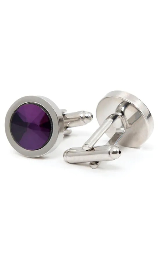 Boutons de Manchette - Cercle Violet - photo 1