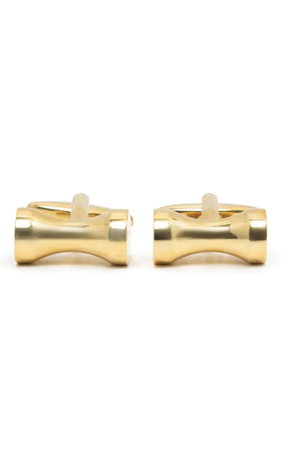 Boutons de Manchette Style Sablier Doré - photo 2
