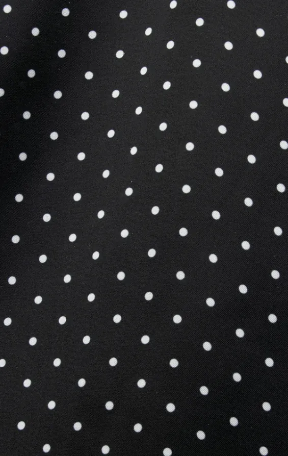 Foulard Noir À Pois Blancs - photo 1