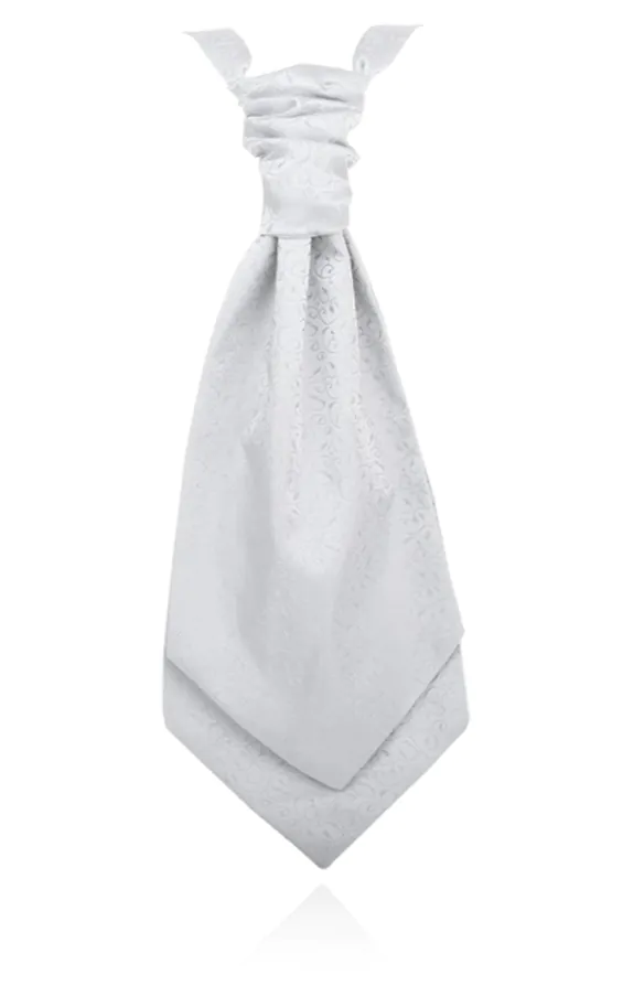 Foulard-Cravate Motif Feuille Argentée Garçon
