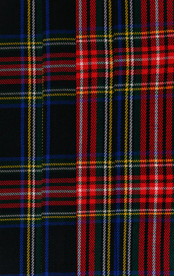 Ceinture de Smoking à carreaux en tartan bleu marine - photo 1 Ceinture de Smoking à carreaux en tartan bleu marine - photo 1