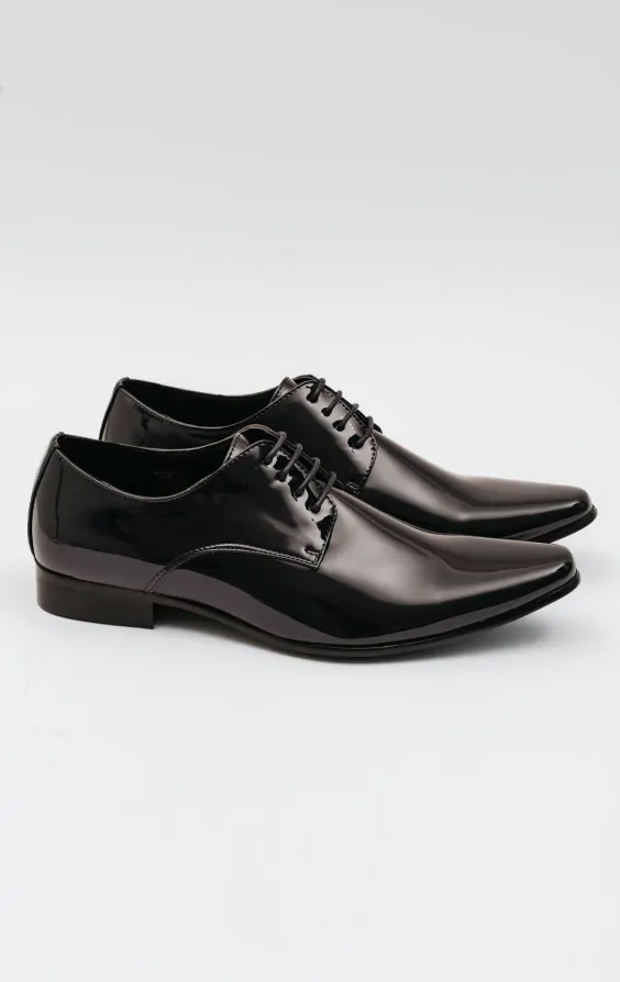 Chaussures Habillees Vernies Noir Style Contemporain Dobell