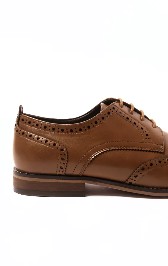 Chaussures Derby brogue tan - photo 4